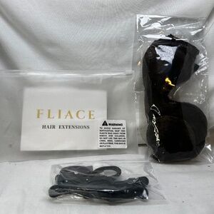 Fliace Sew In Hair Extensions Dark Chestnut Brown 18" Synthetic Hair New